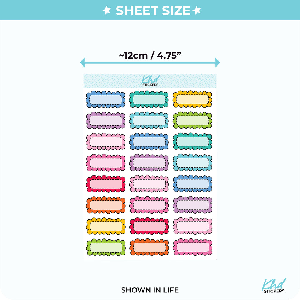 Doodle Box Appointment Stickers Vinyl - Removable