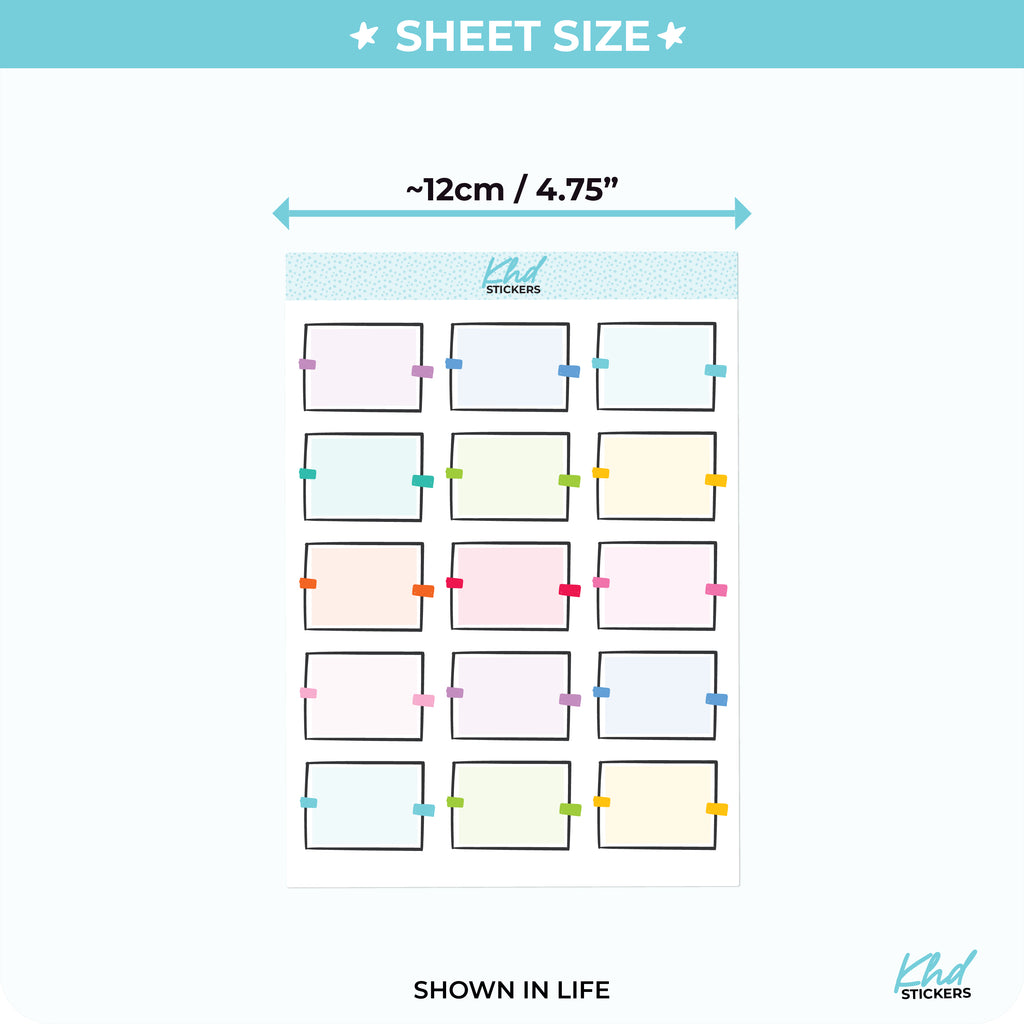 Doodle Half Box Sticker Vinyl - Removable