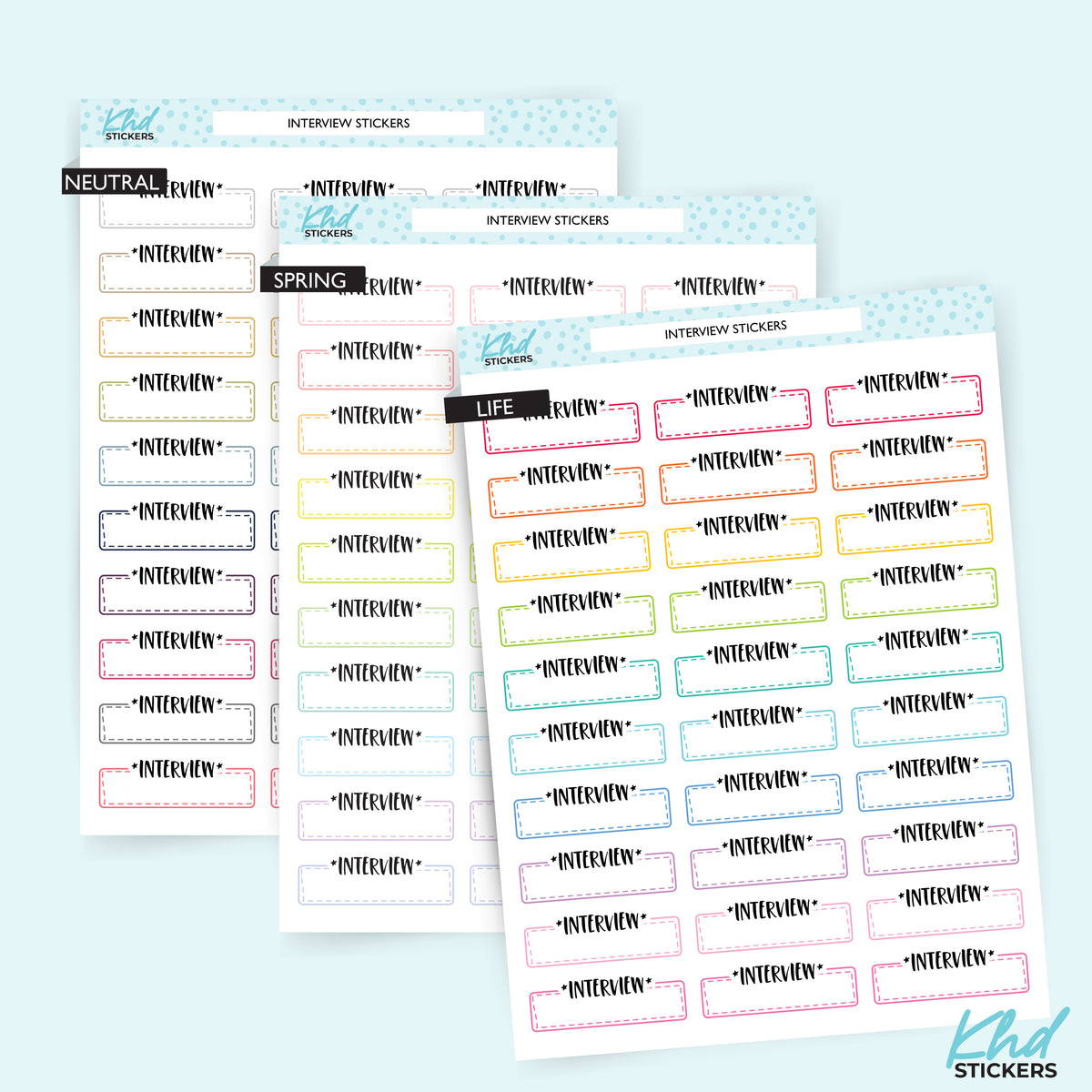 Interview Stickers – KHDStickers