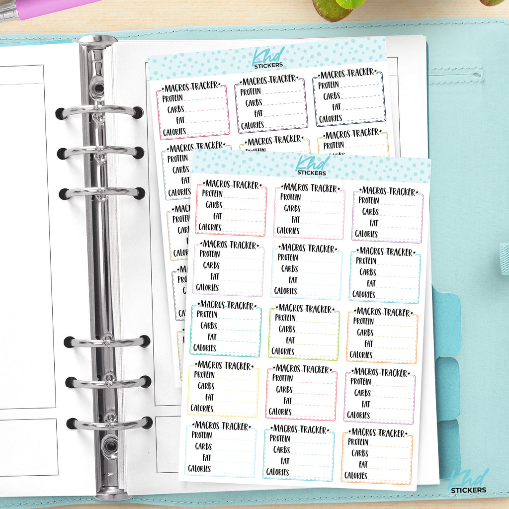 Macro Trackers for Protein Vinyl - Removable / Wine