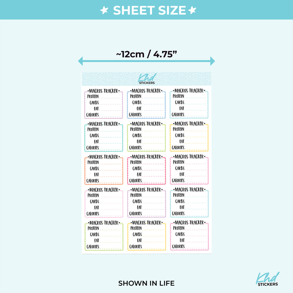 Macro Trackers for Protein Vinyl - Removable / Wine