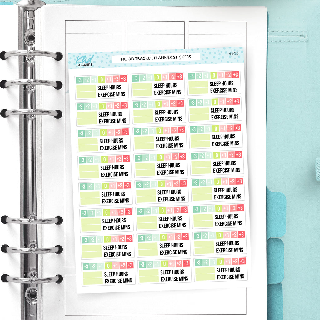 Mood Tracker Stickers Vinyl - Removable