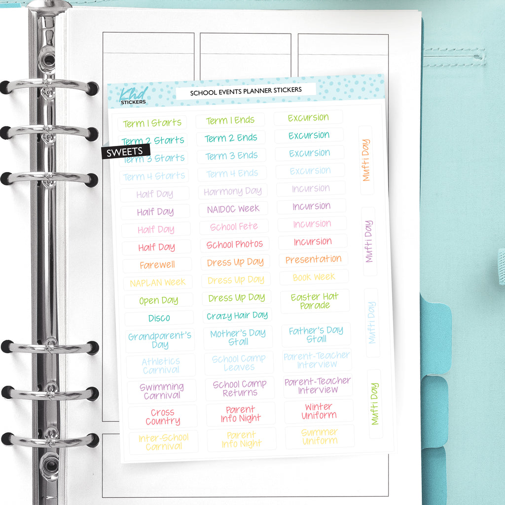 School Events Stickers Mufti Day