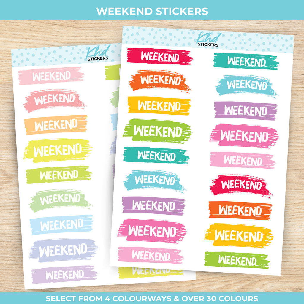 Weekend Stickers