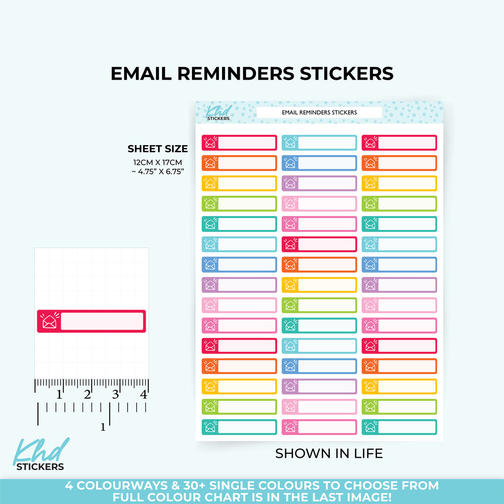 Mail Reminders Vinyl - Removable