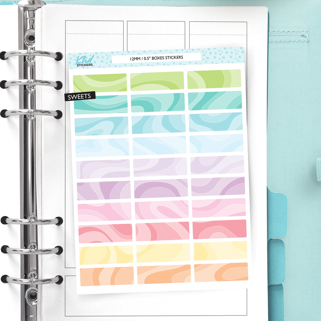 Blank Swirl Headers and Functional Boxes Vinyl - Removable