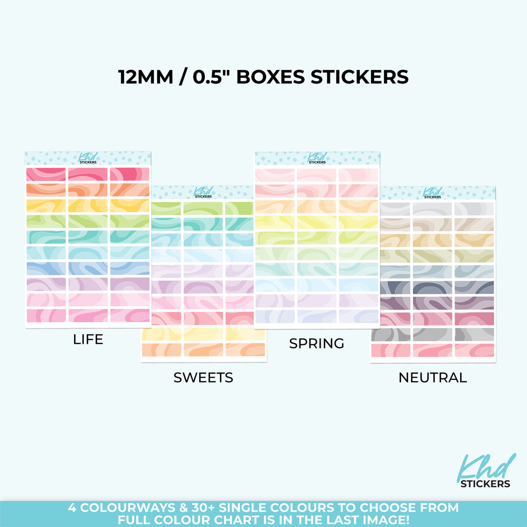 Blank Swirl Headers and Functional Boxes Vinyl - Removable
