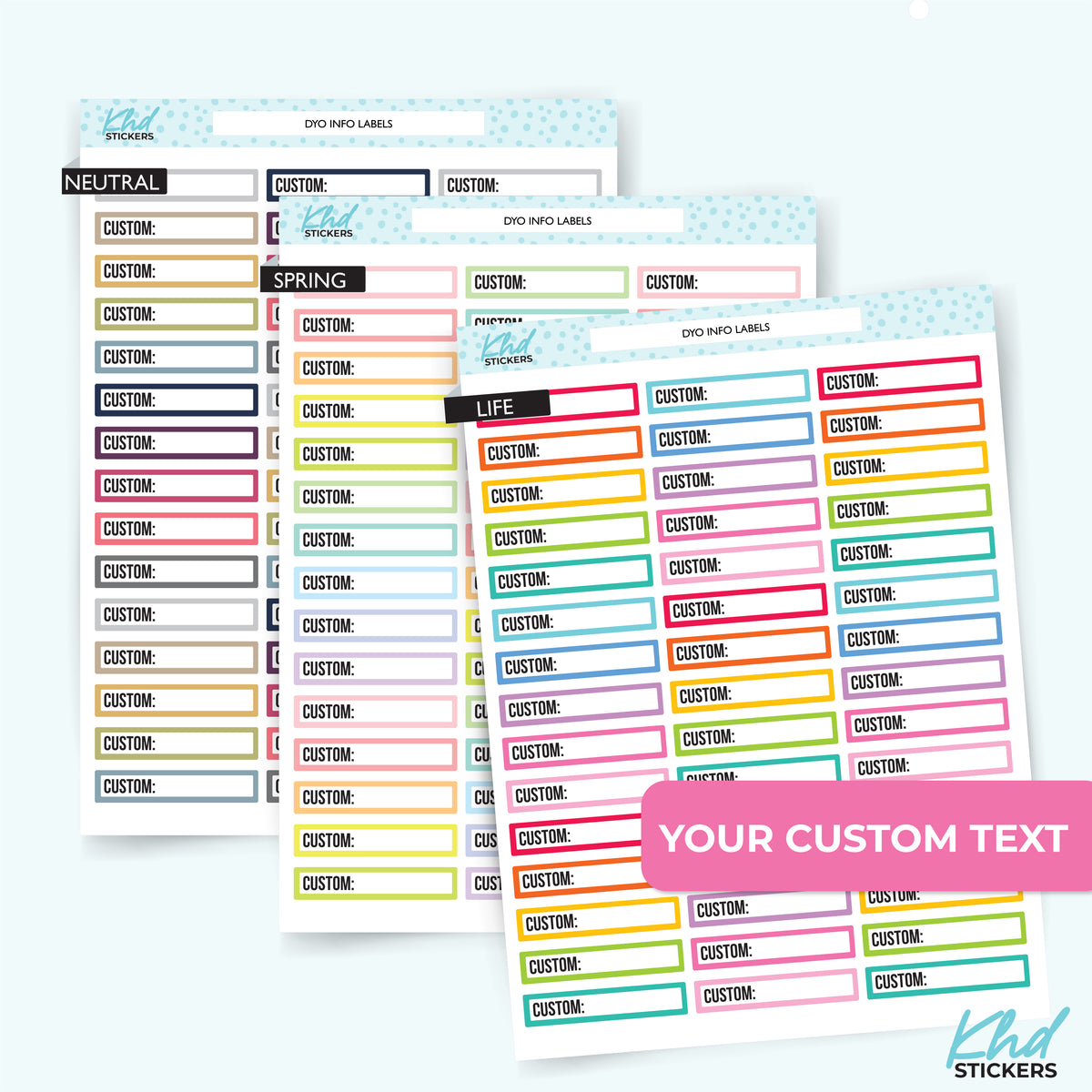 Design Your Own Label Stickers | KHDStickers