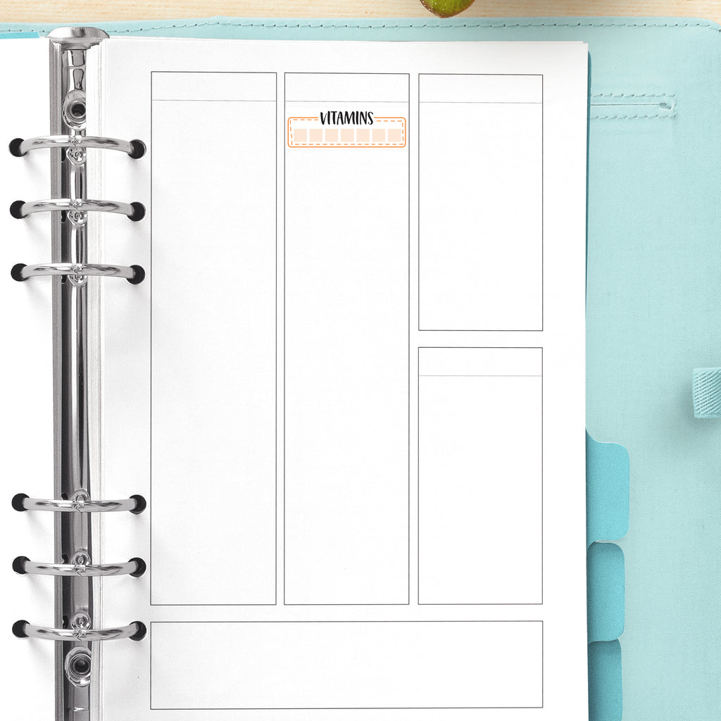 Design Your Own Custom Habit TrackerBoxes Vinyl - Removable