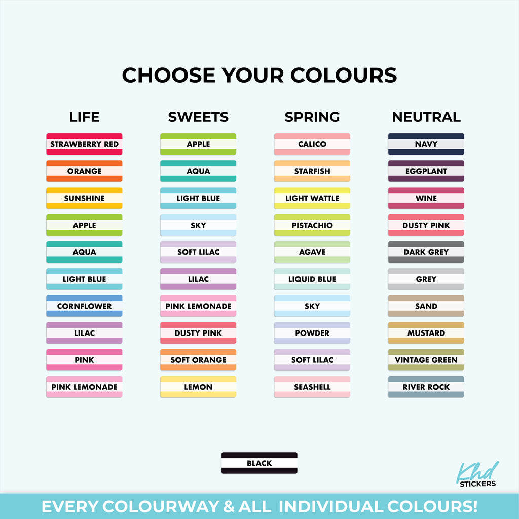 Design Your Own Word Stickers White Removable