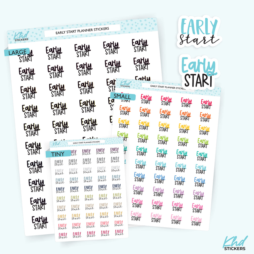 Early Start Stickers Small