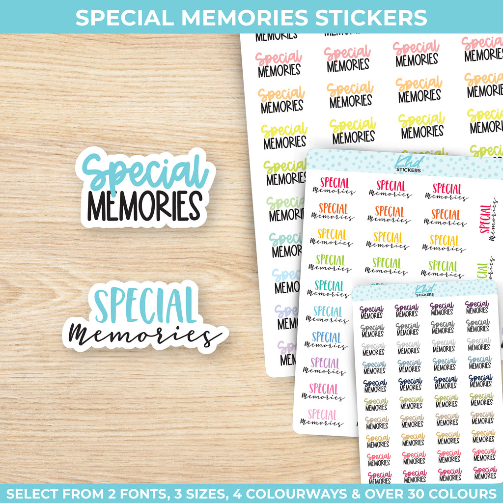 Special Memories Stickers Small