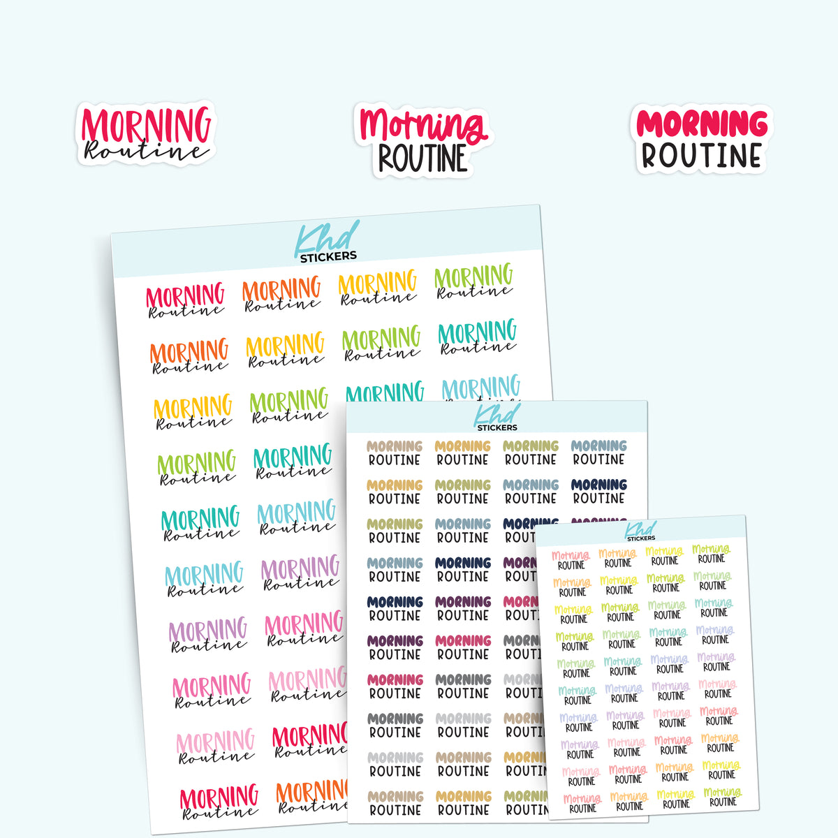 Morning Routine Stickers – KHDStickers