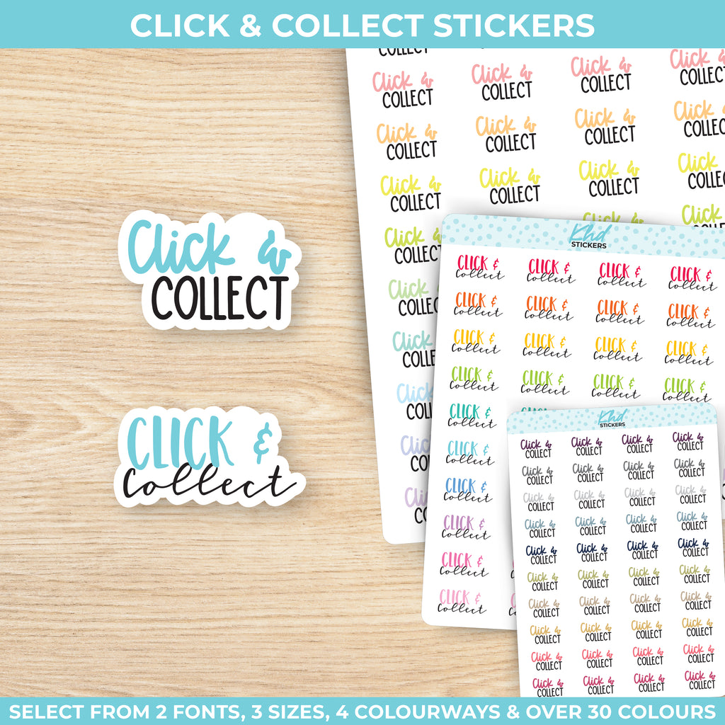 Click & Collect Stickers Small