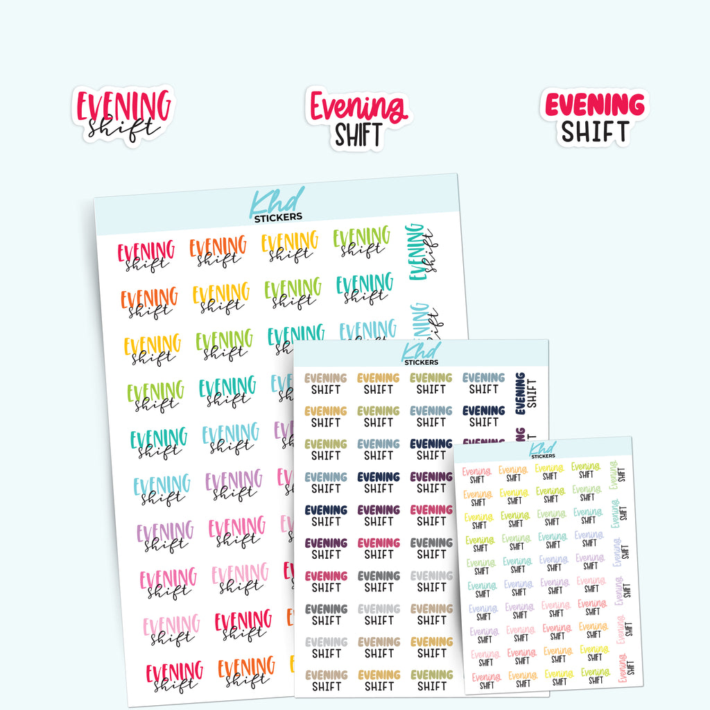 Work Shift Sticker Work Planner Stickers | KHDStickers – Page 5