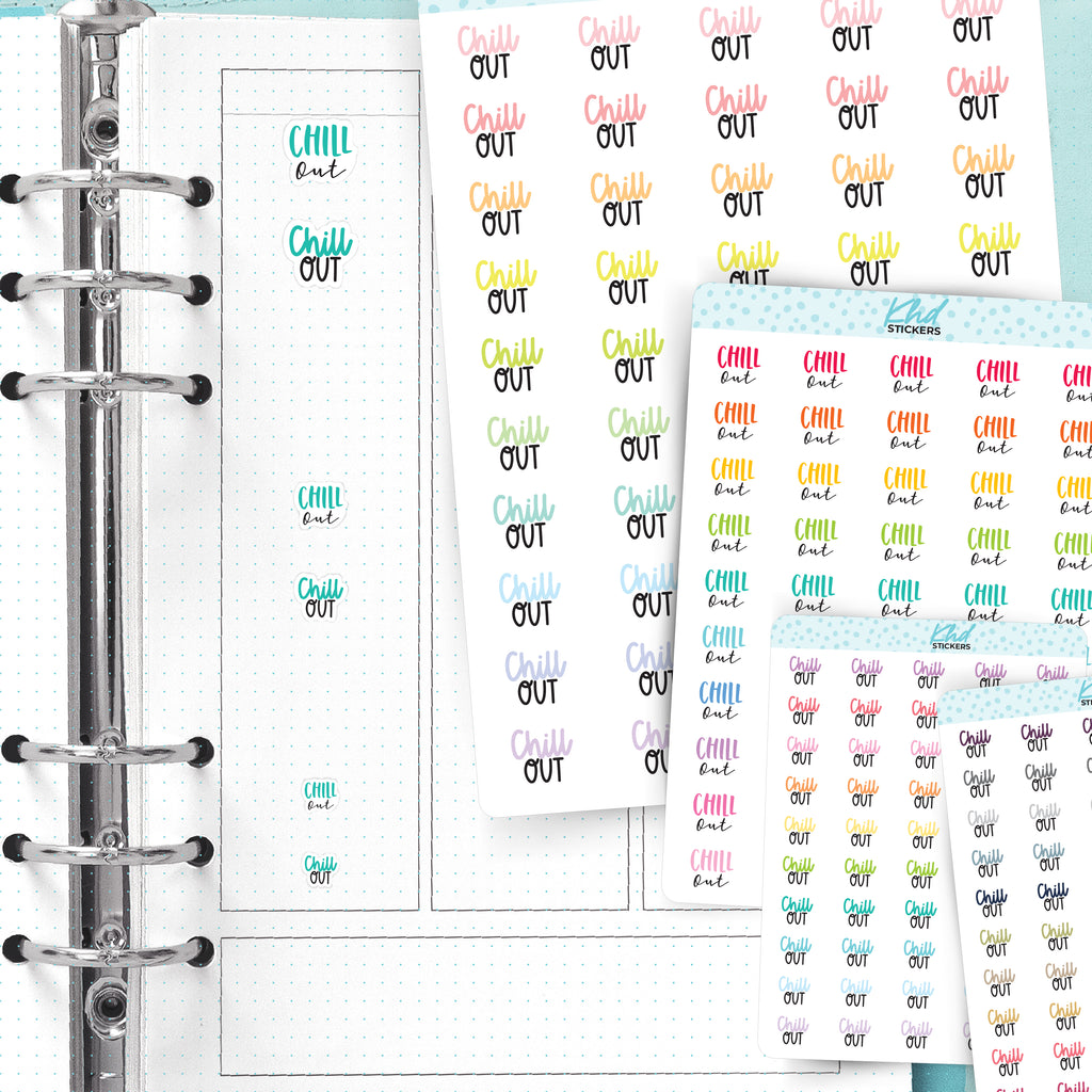 Chill Out Planner Stickers Small