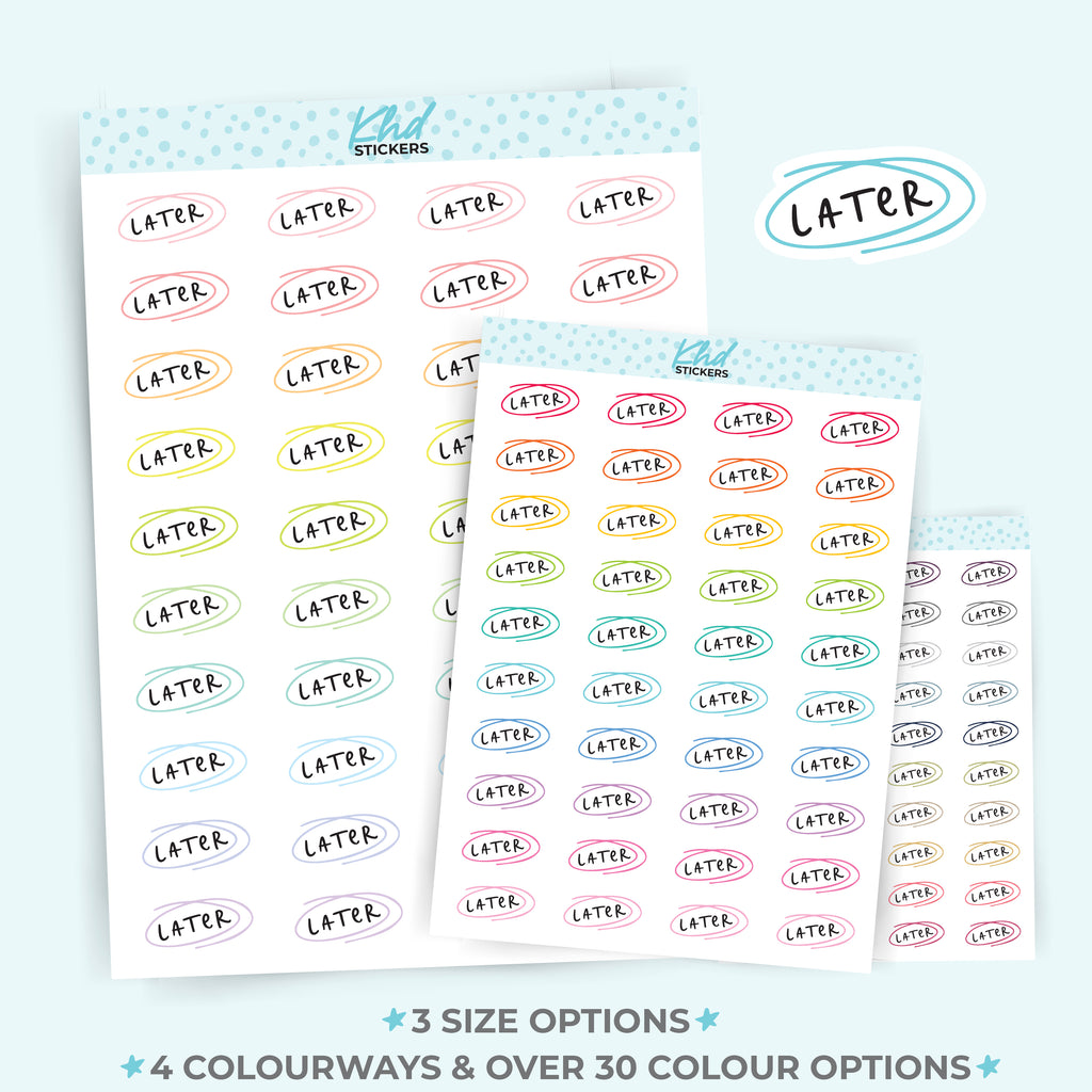 Later Planner Stickers Small