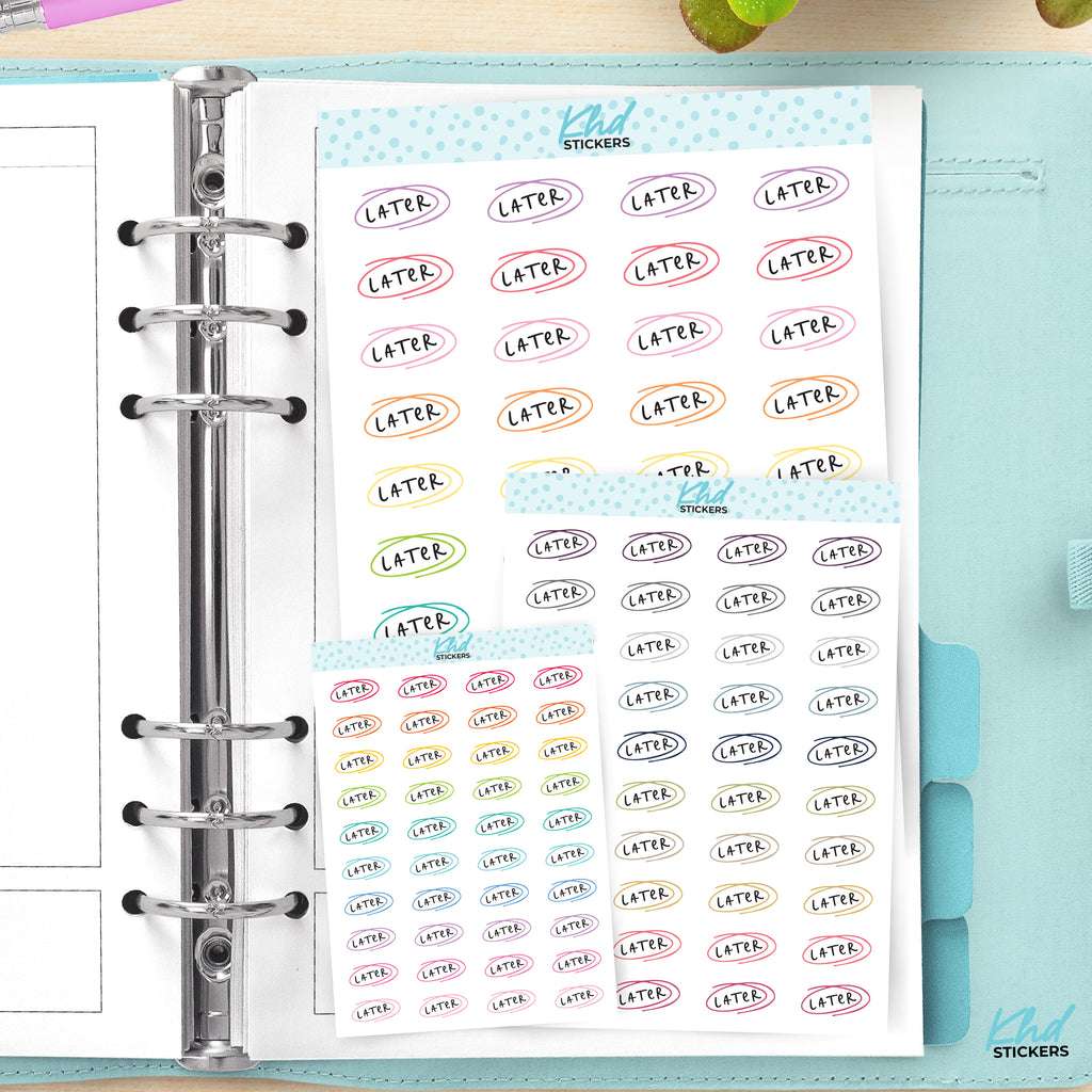 Later Planner Stickers Small