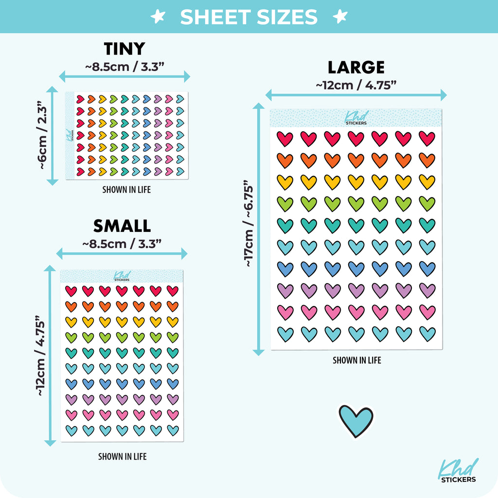 Small or Large Hearts Small