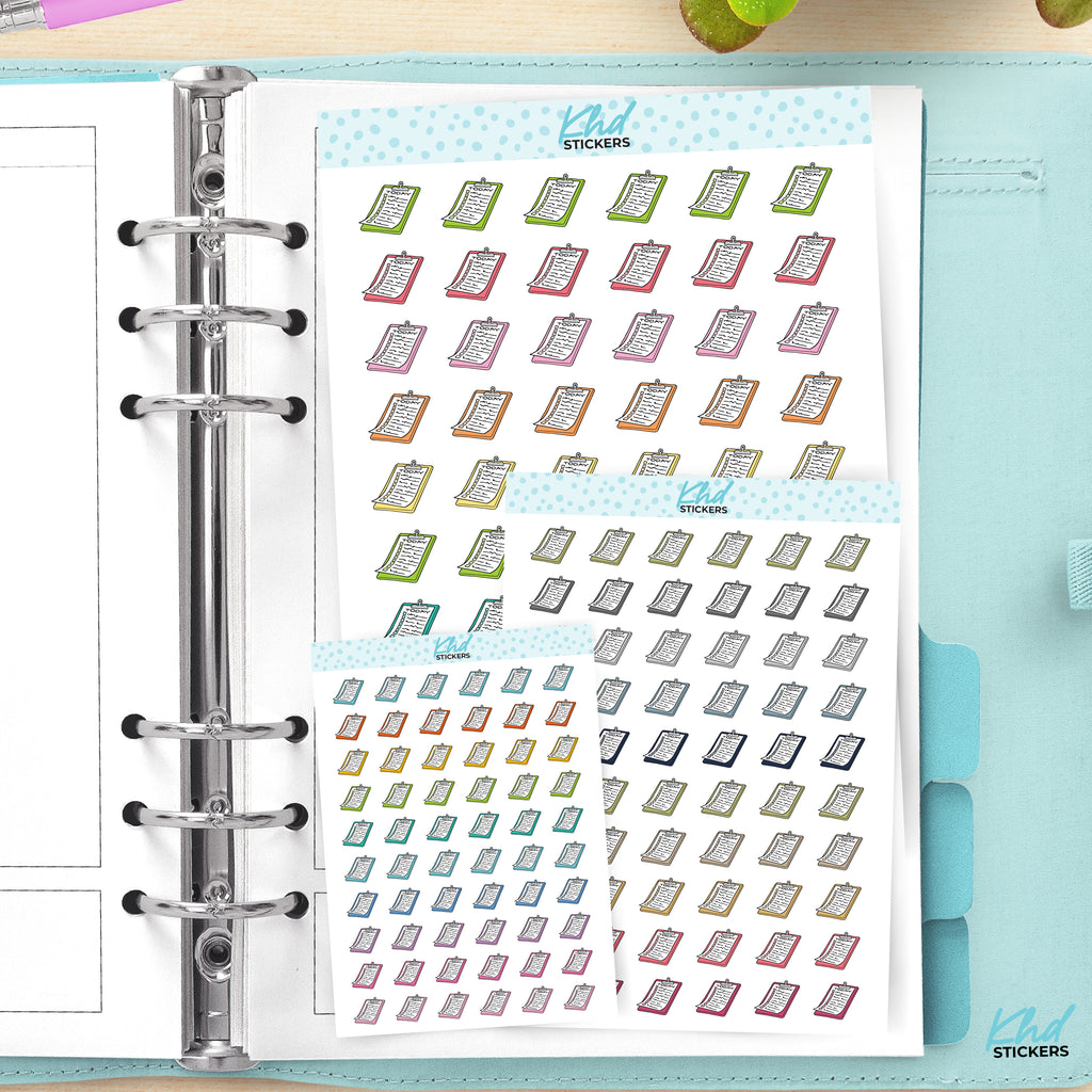 Today Clipboard Planner Stickers Small