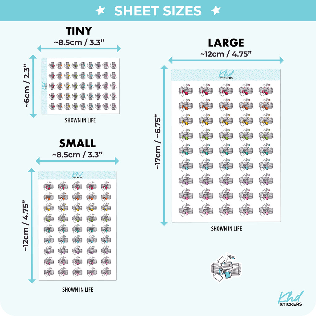 Swamped Planner Stickers Small