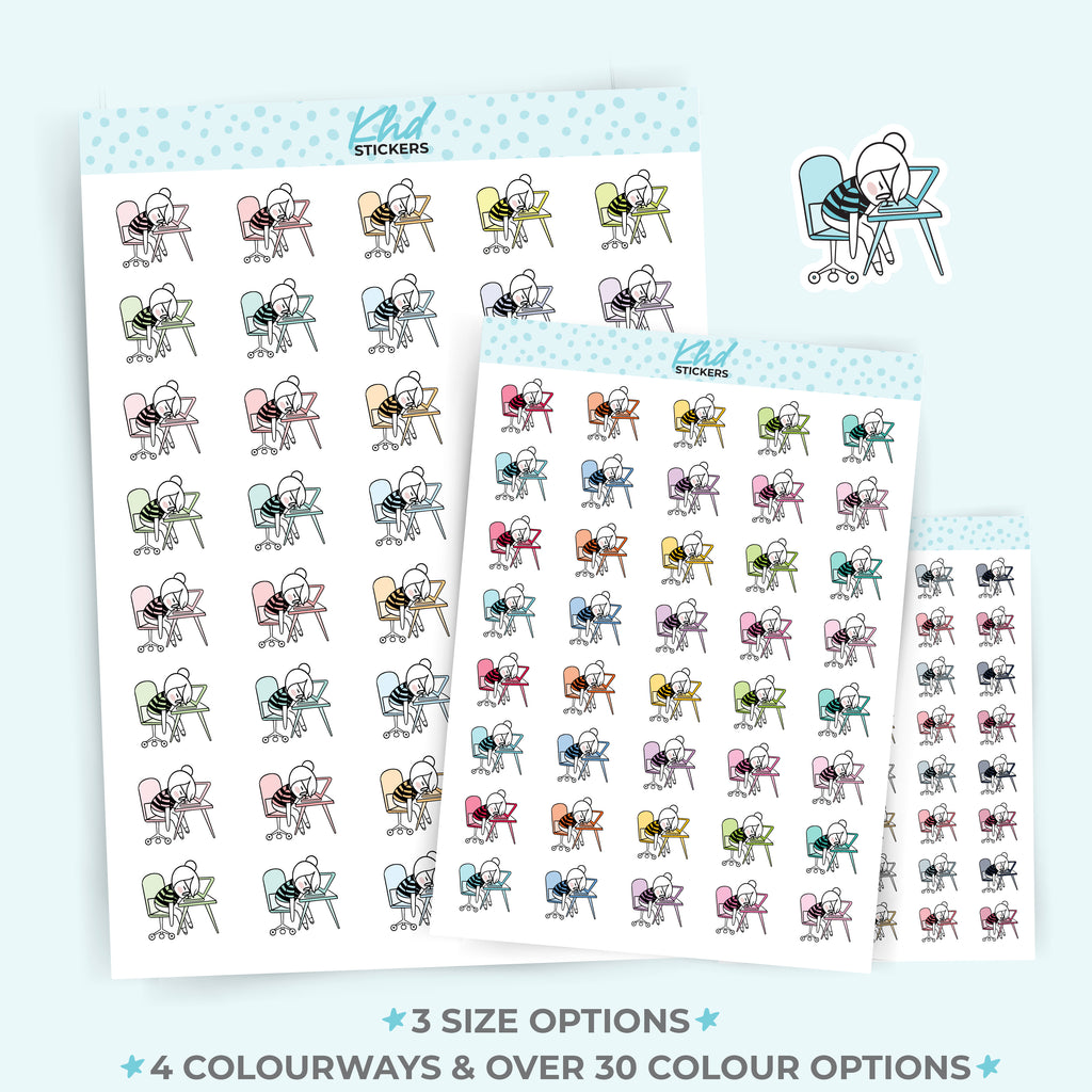 Planner Girl Leona Exhaustion Planner Stickers Small