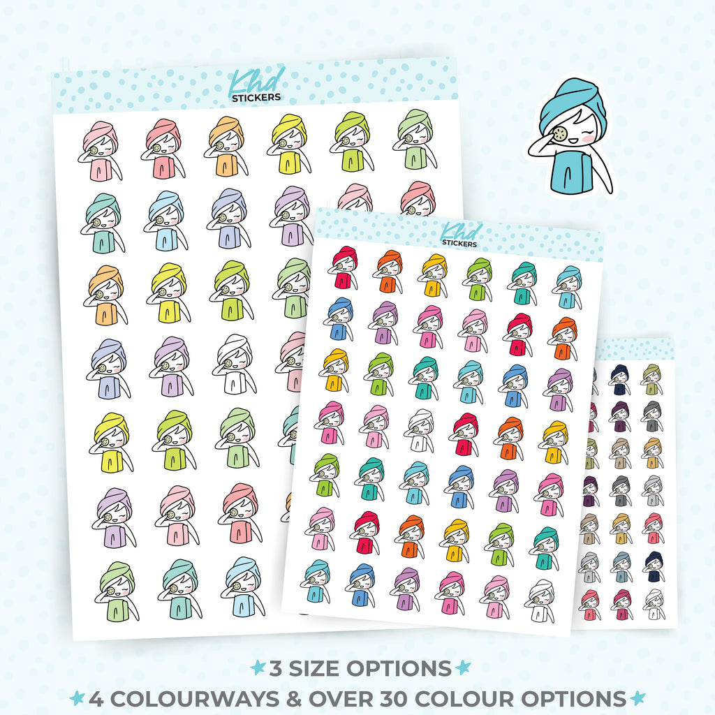 Planner Girl Leona Spa Facial Day Planner Stickers Small