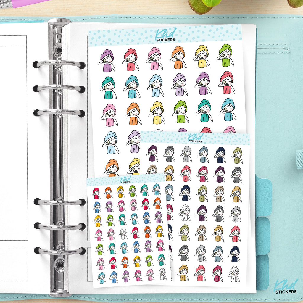 Planner Girl Leona Spa Facial Day Planner Stickers Small