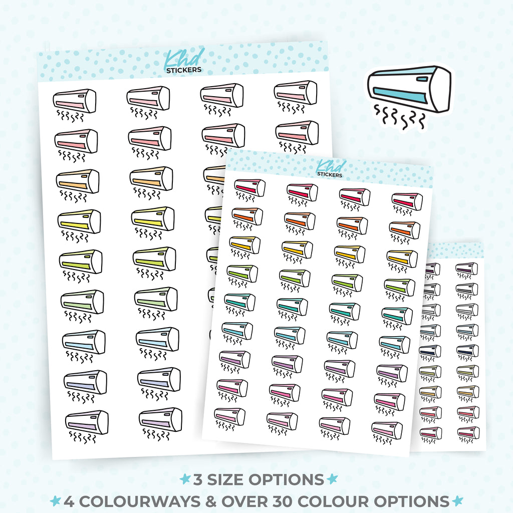 Air Conditioning Planner Stickers Small