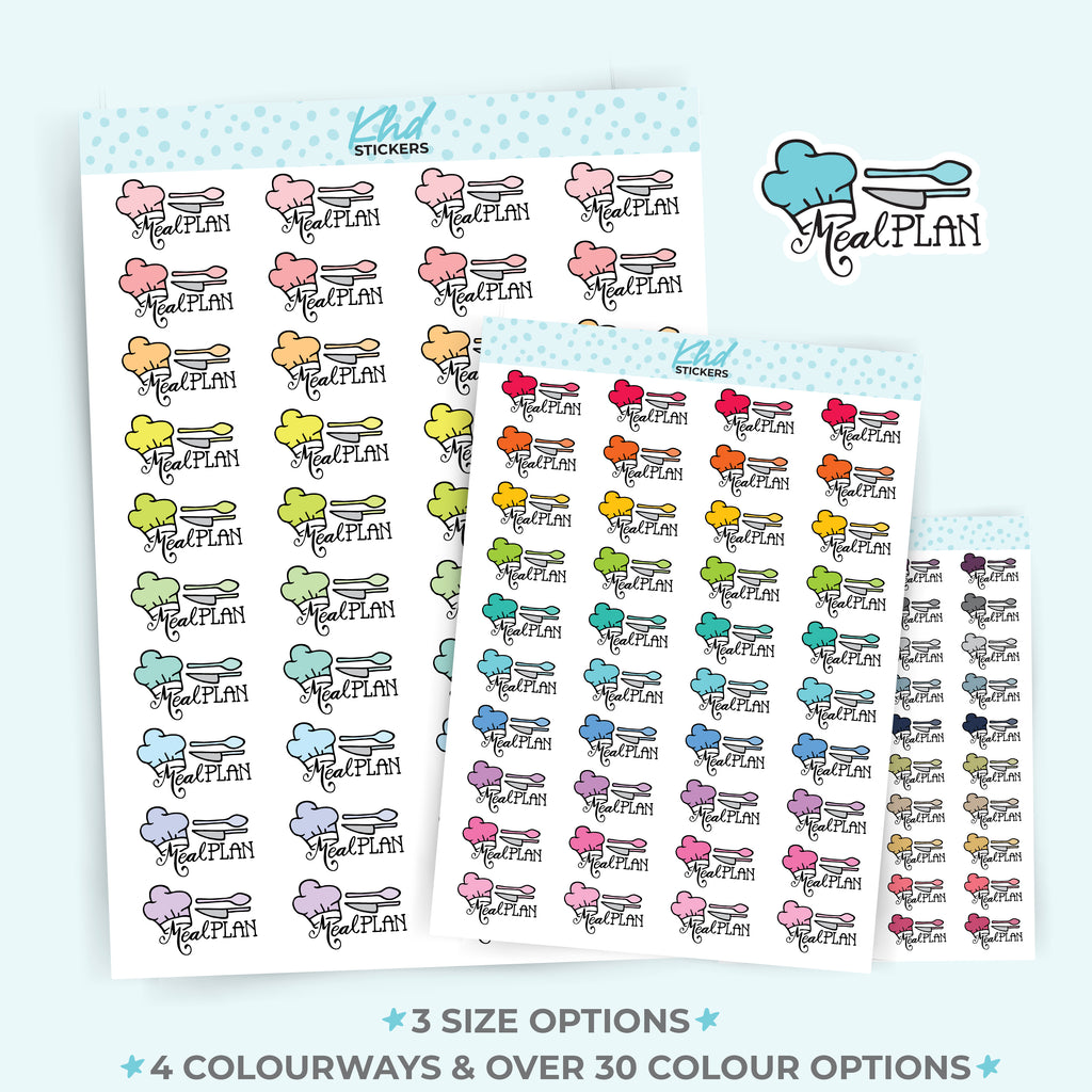 Meal Plan Planner Stickers Small