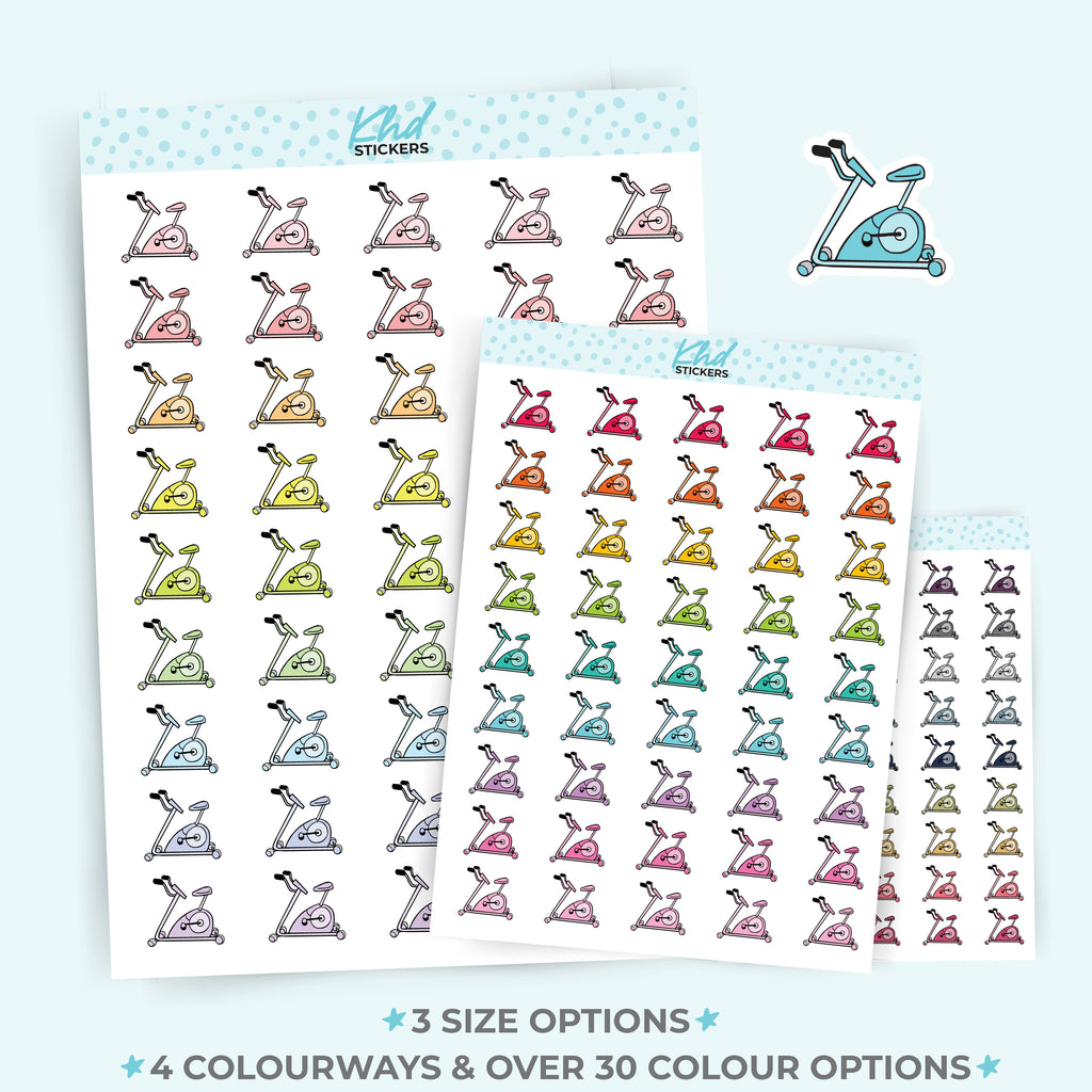 Exercise Bike Planner Stickers Small