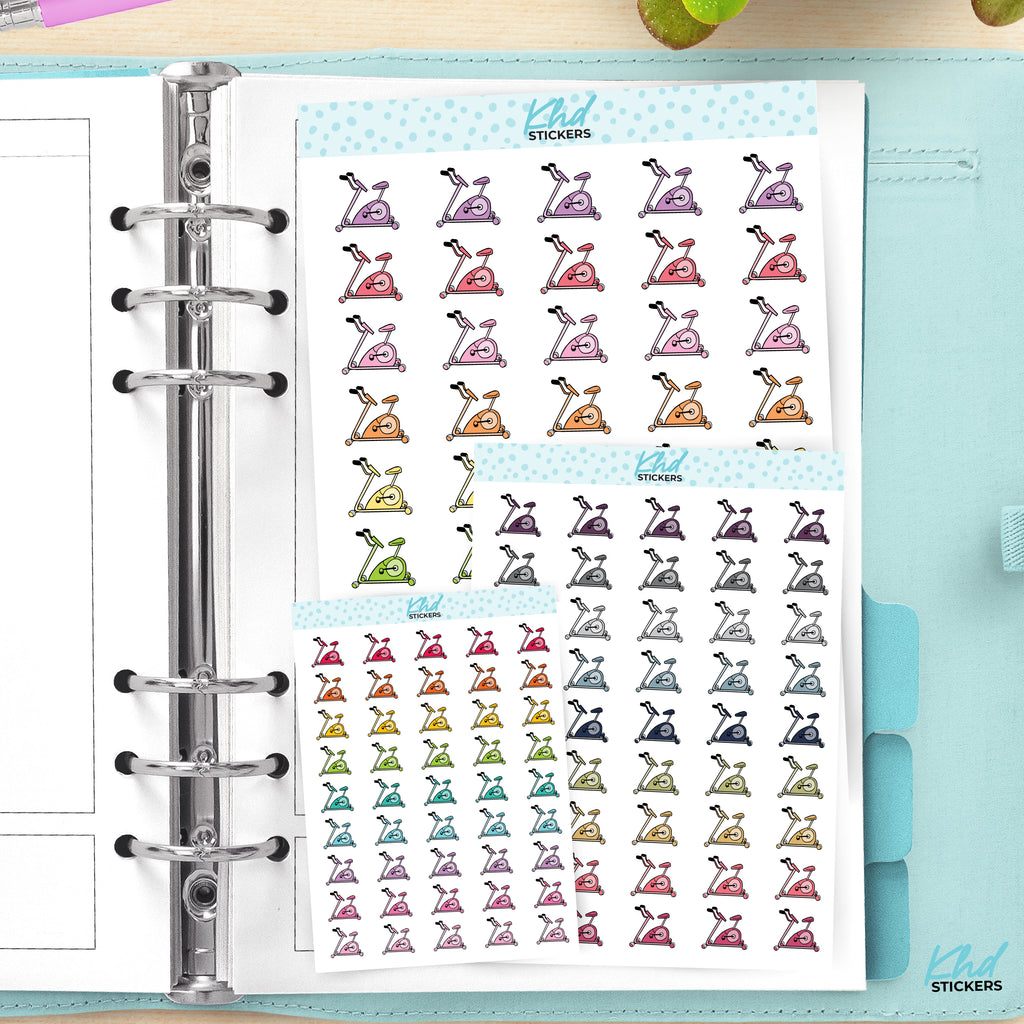 Exercise Bike Planner Stickers Small