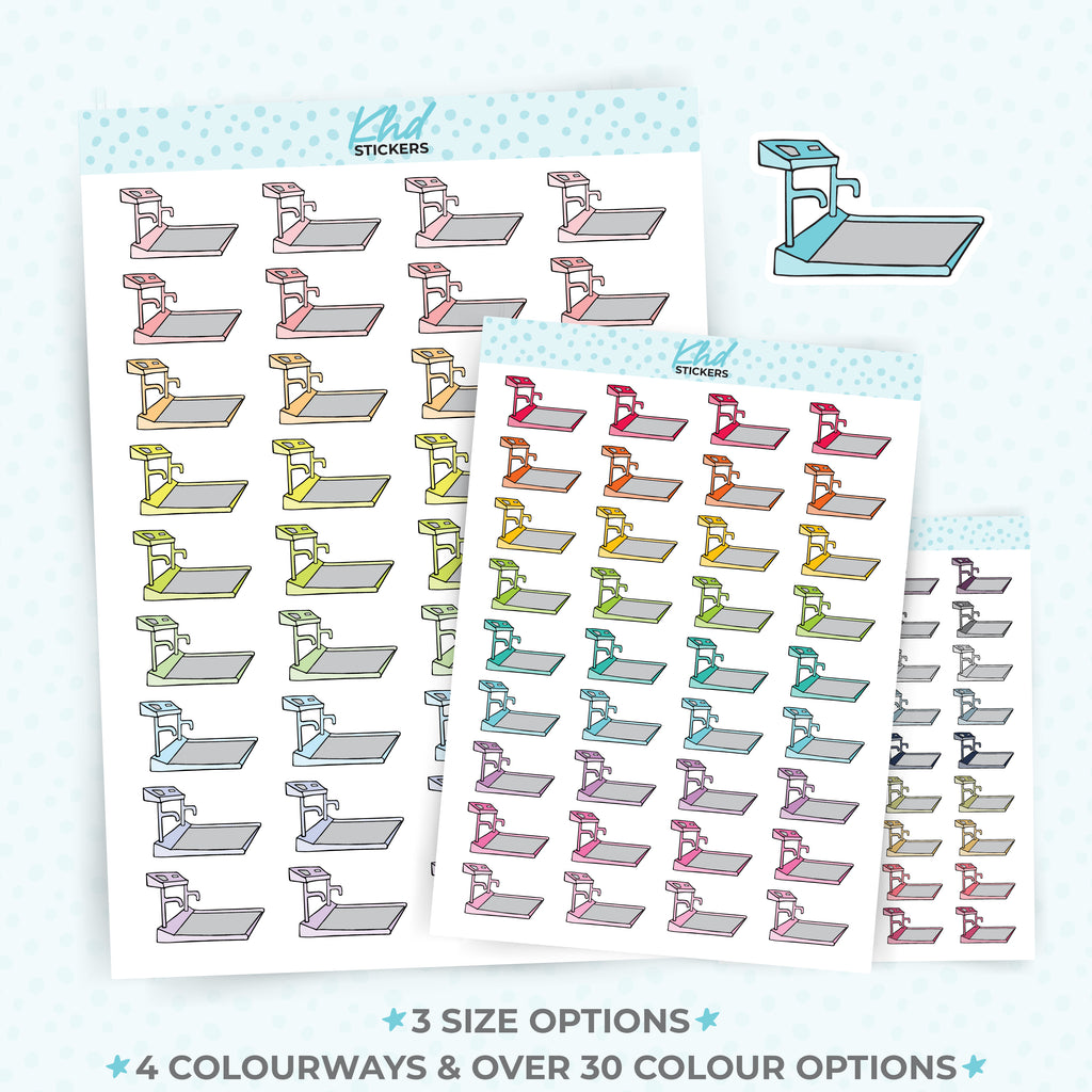 Treadmill Planner Stickers Small