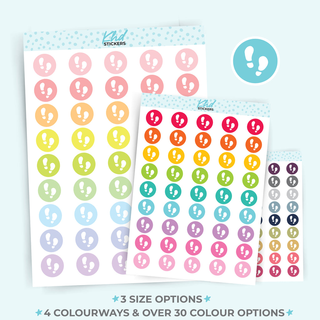 Steps Icons Stickers Small