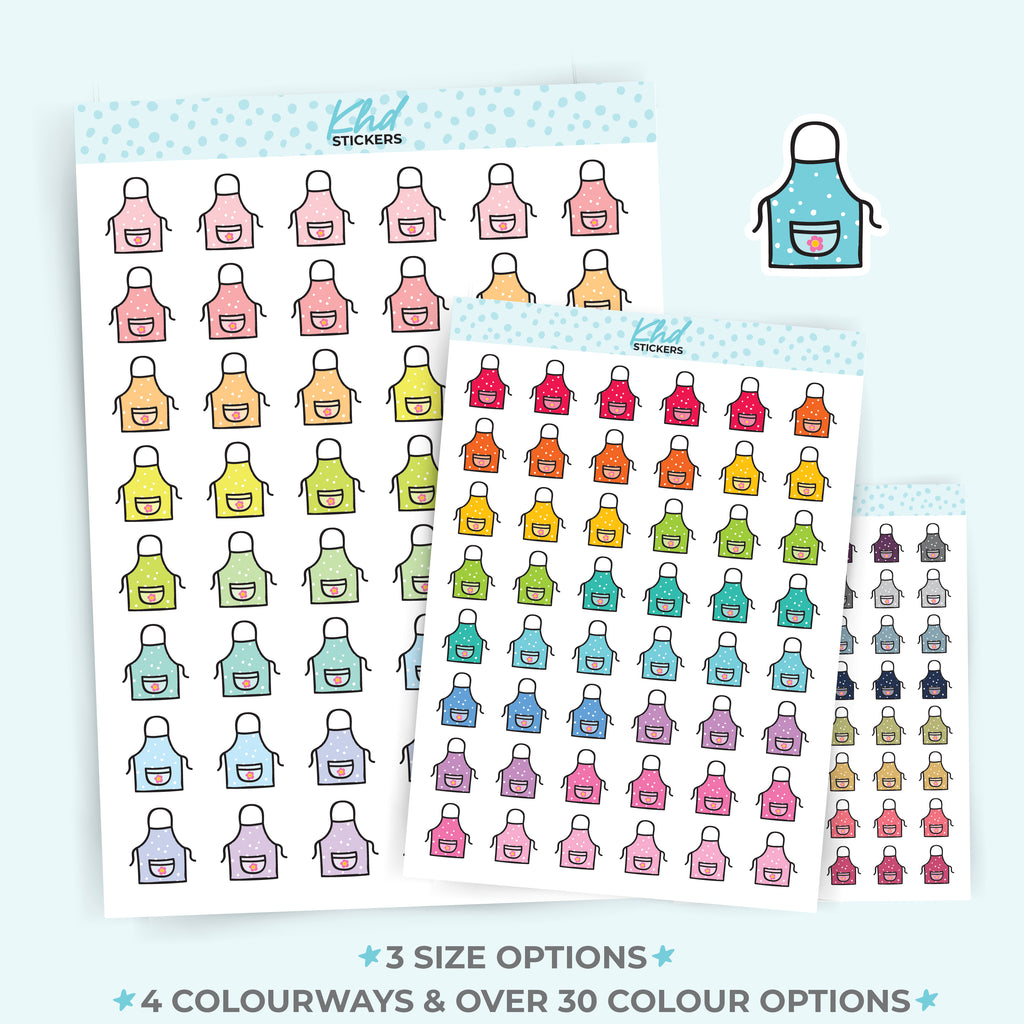 Apron Icon Stickers Small