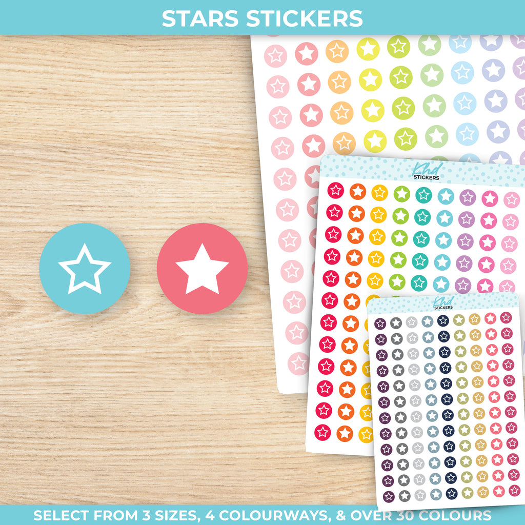 Stars Stickers Small