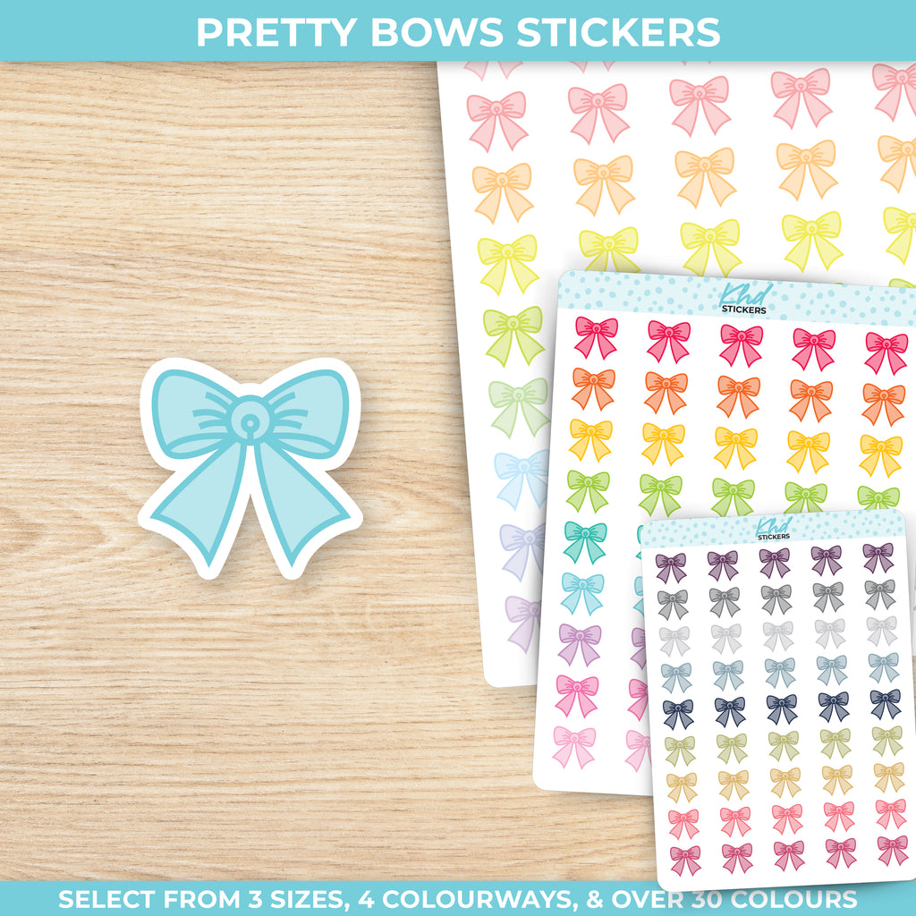 Pretty Bow Stickers Small