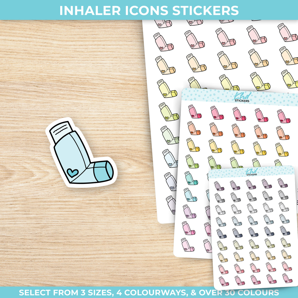 Inhaler Icon Stickers Small