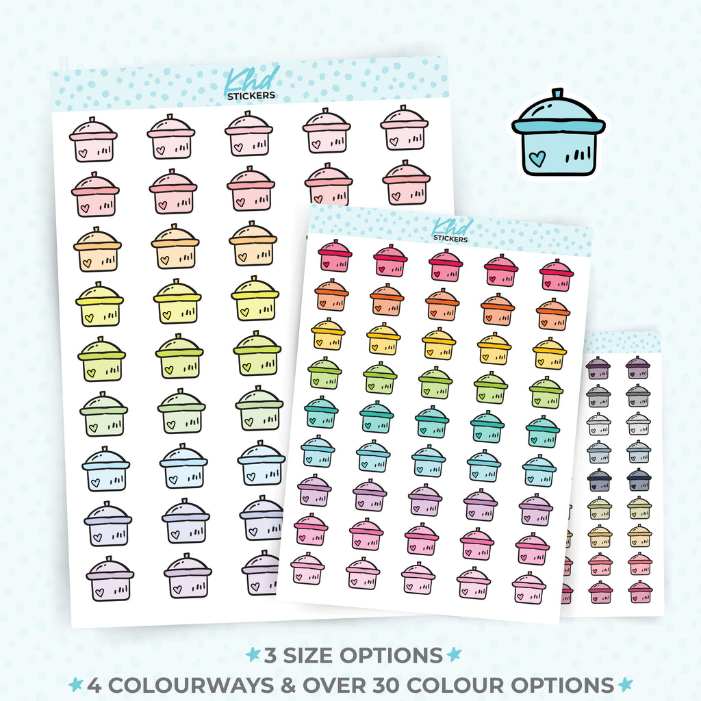 Cooking Pot Icon Stickers Small