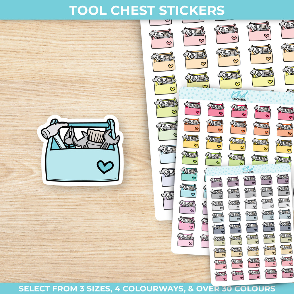 Tool Chest Stickers Small