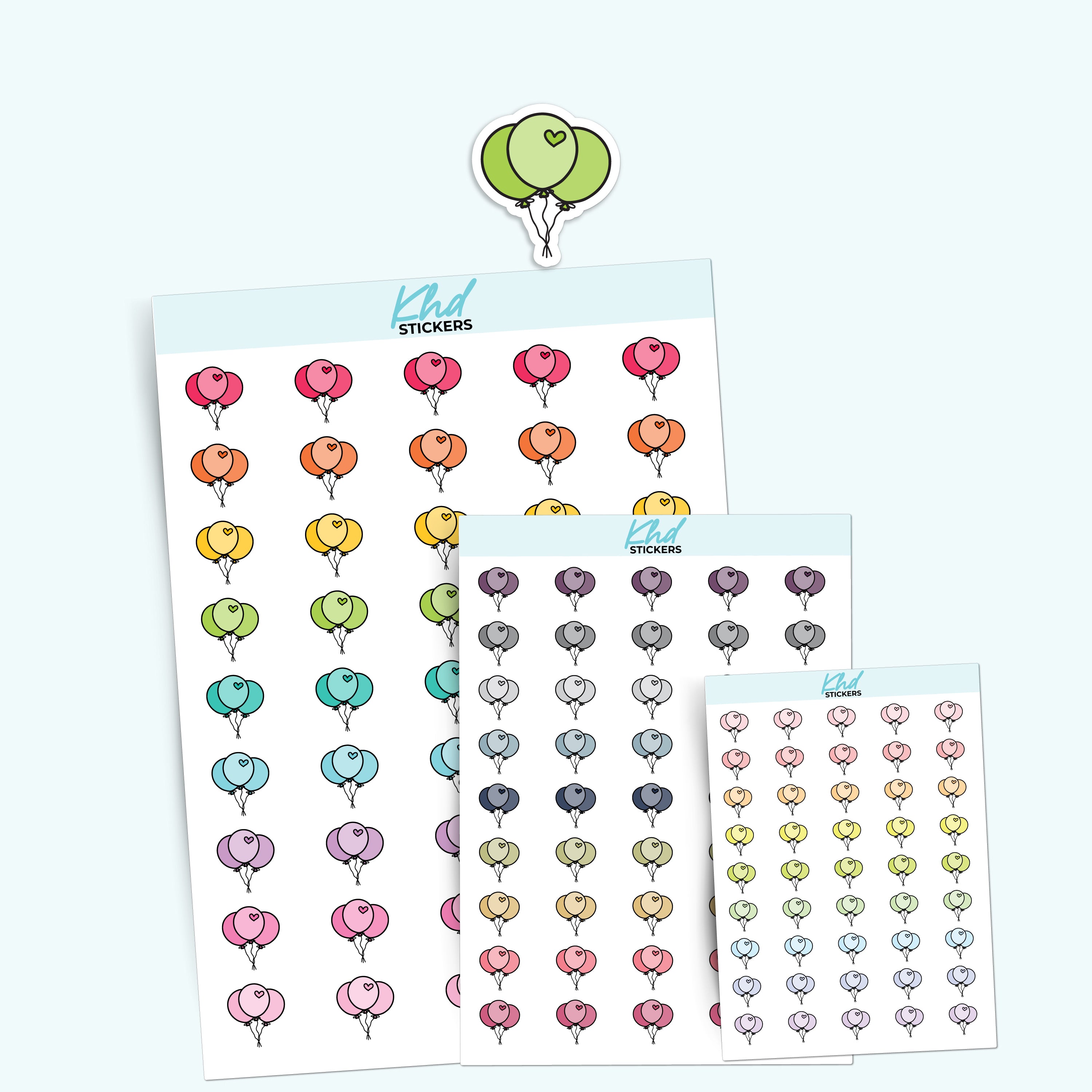 Sticker Ballons Balloon Stickers – KHDStickers
