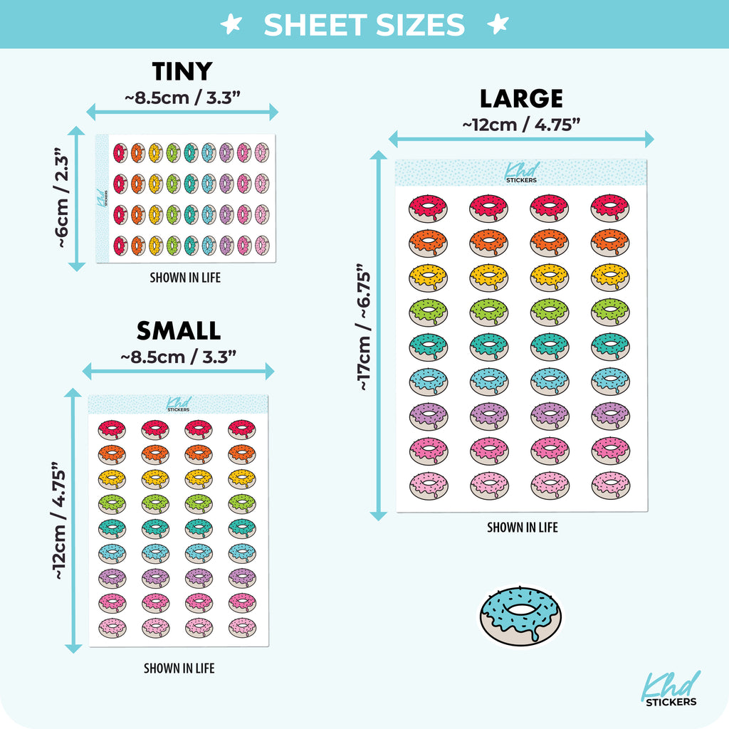 Donut Icon Planner Stickers Small