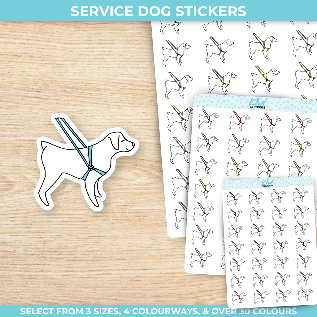 Service Dog Stickers Small