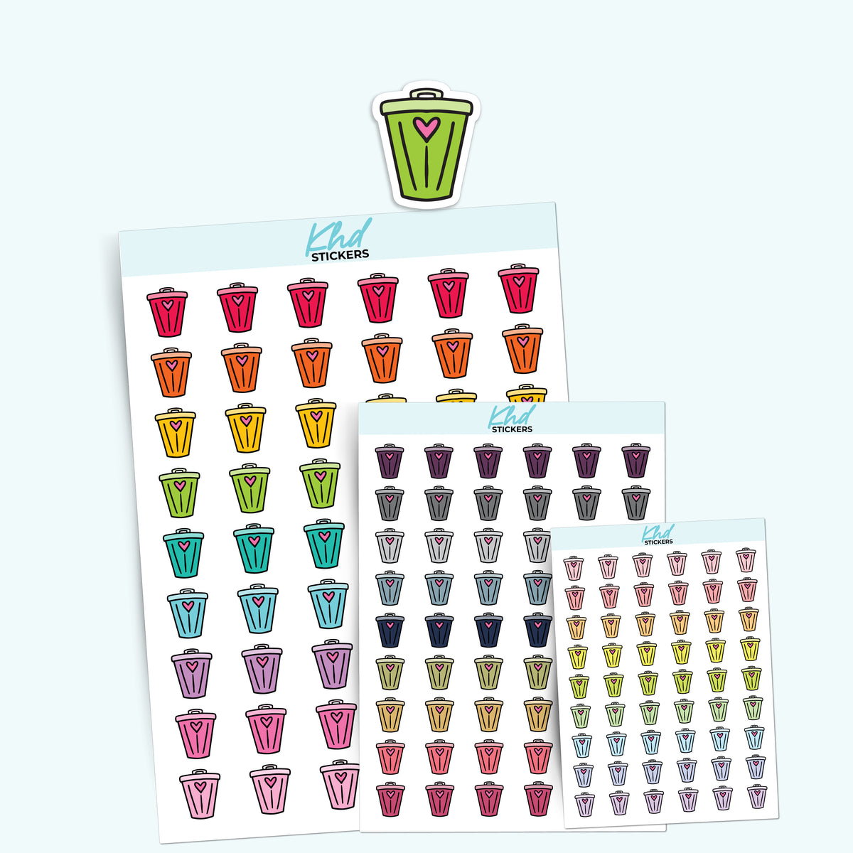 Sticker Rubbis Rubbish Bin Icon Stickers – KHDStickers