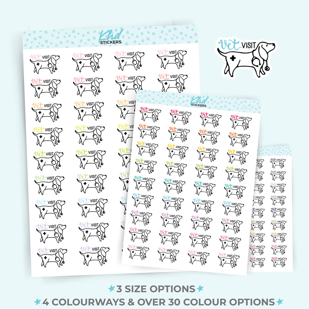 Dog Planner Stickers Small