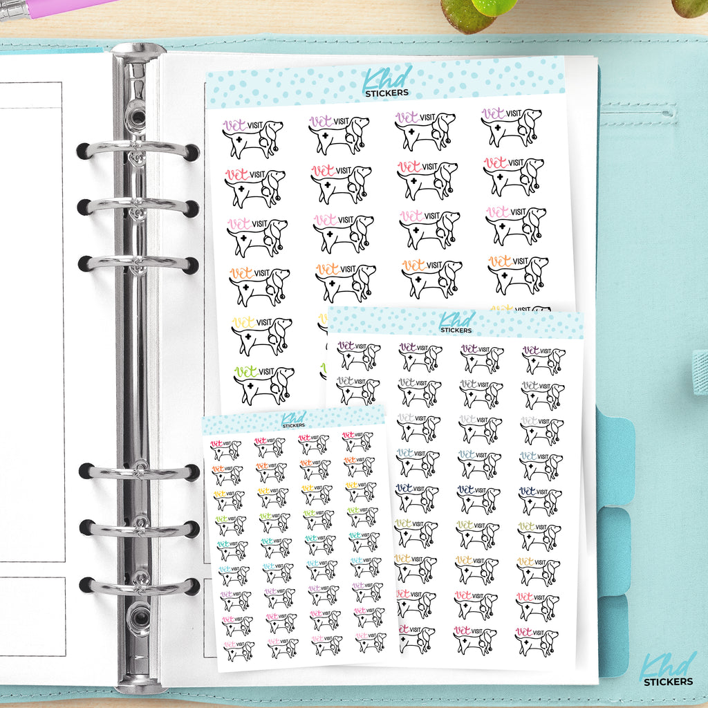 Dog Planner Stickers Small