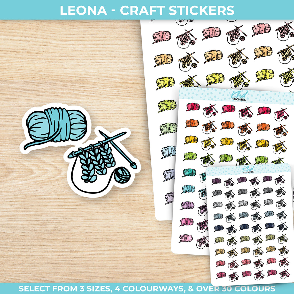 Knitting Stickers Small