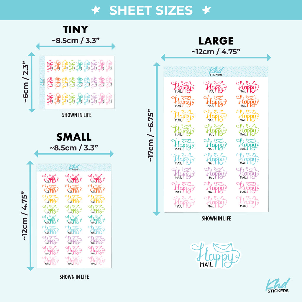 Happy Mail Planner Stickers Small