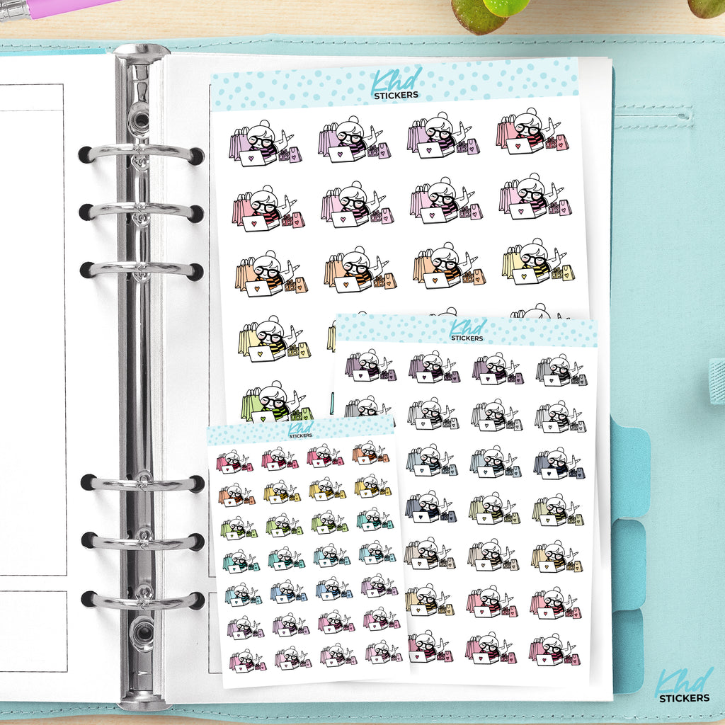 Planner Girl Online Shopping Planner Stickers Small