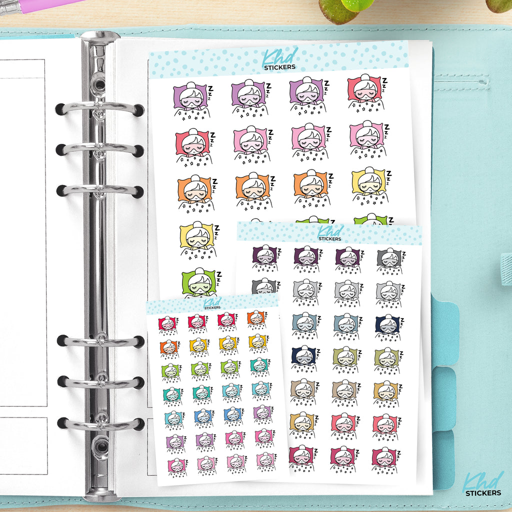 Planner Girl Leona Sleep Time Planner Stickers Small